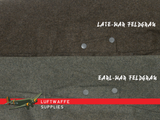 comparison of Feldgrau wool offered by luftwaffe supplies for m38 jump trousers