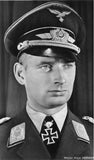 Hajo Hermann with Luftwaffe Visor Cap