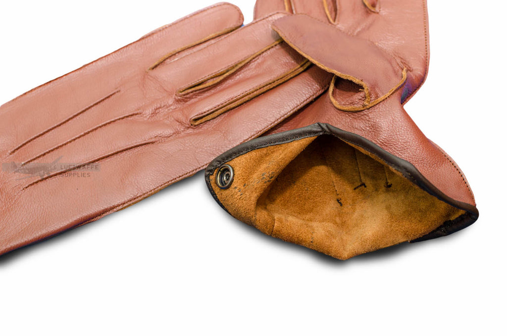 Wehrmacht Fine Brown Leather Gloves for Luftwaffe, Heer