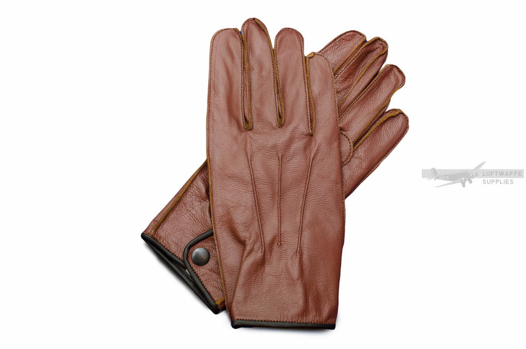Wehrmacht Fine Brown Leather Gloves for Luftwaffe, Heer