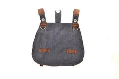 luftwaffe m31 bread bag with brown leather parts