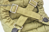 tightening strap detail of the fallschirmjager green knee pads