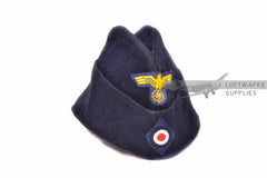 kriegsmarine side cap in navy blue wool