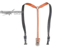 luftwaffe y-straps with black leather