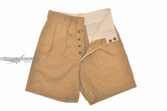 luftwaffe tropical shorts in khaki