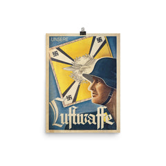 Unsere Luftwaffe Poster on thick matte paper